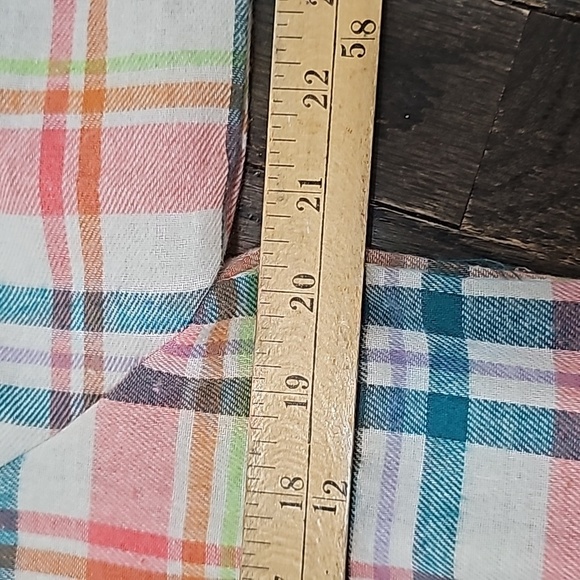 💥ANDREE by UNIT size Small plaid spring colors flannel - Picture 4 of 5